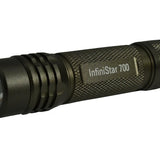 TerraLUX/Lightstar InfiniStar 700 LED Flashlight - Nichia 219D - 700 Lumens - Includes 1 x Micro-USB Rechargeable 18650 - Grey