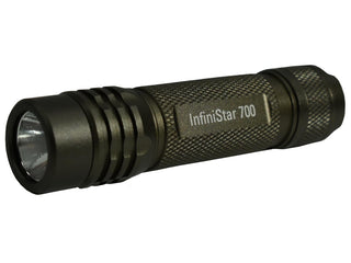 TerraLUX/Lightstar InfiniStar 700 LED Flashlight - Nichia 219D - 700 Lumens - Includes 1 x Micro-USB Rechargeable 18650 - Grey