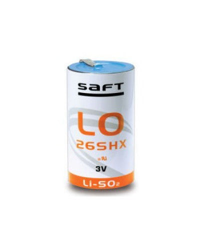 Saft LO26SHX 3.0V Primary Lithium-Sulfur Dioxide Battery (LiSO2) - D Size Spiral Cell