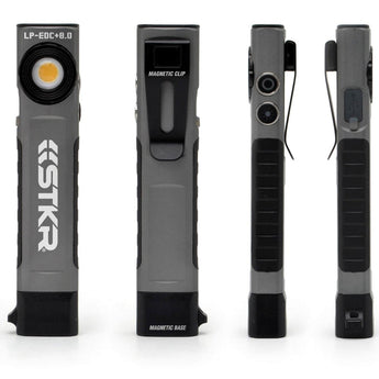 STKR LP EDC 8.0 USB-C Rechargeable Low Profile Flashlight - 800 Lumens - Uses Built-in Li-ion Battery Pack