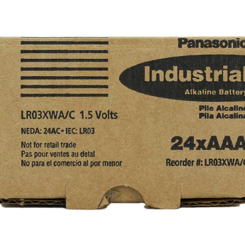 Panasonic Industrial Alkaline 1.5V AAA Battery - 24PK
