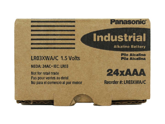 Panasonic Industrial Alkaline 1.5V AAA Battery - 24PK