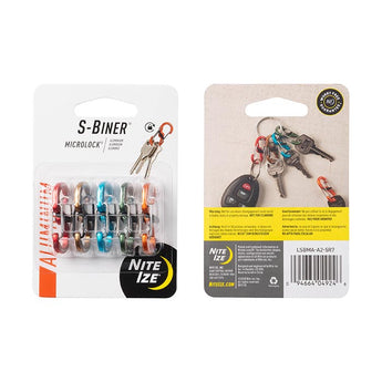 Nite Ize S-Biner MicroLock Aluminum - 5 Pack - Assorted