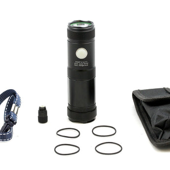 LumaPower Strive ECO Multi-Powered Flashlight - CREE XM-L U2 LED - 800 Lumens - Uses 1 x 26650 or 3 x AA