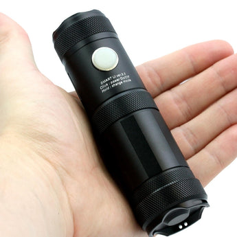 LumaPower Strive ECO Multi-Powered Flashlight - CREE XM-L U2 LED - 800 Lumens - Uses 1 x 26650 or 3 x AA