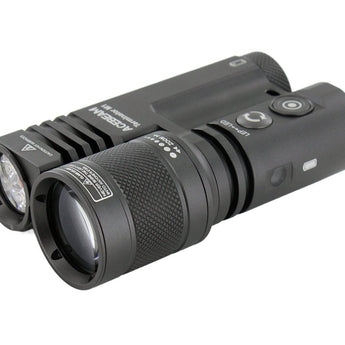 Acebeam Terminator M1 Dual Head LEP and LED Flashlight - 6500K or 5000K - Gray, Green, or MAO Marble Finish - Includes 1 x USB-C Rechargeable 21700