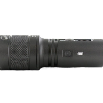 Acebeam Terminator M1 Dual Head LEP and LED Flashlight - 6500K or 5000K - Gray, Green, or MAO Marble Finish - Includes 1 x USB-C Rechargeable 21700