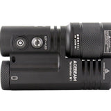 Acebeam Terminator M1 Dual Head LEP and LED Flashlight - 6500K or 5000K - Gray, Green, or MAO Marble Finish - Includes 1 x USB-C Rechargeable 21700