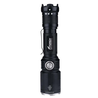 Fitorch M30R Rechargeable Tactical LED Flashlight - CREE XHP35 HD - 1800 Lumens - Uses 1 x 18650 (included) or 2 x CR123A