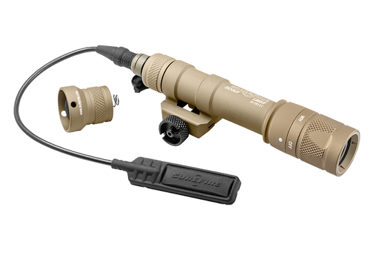 SureFire M600V Scoutlight WeaponLight w/ White & Infrared Laser Sight - 150 Lumens - Tan - Uses 2x CR123A batteries (M600V-A-TN)
