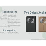 Nitecore EMR06 USB-C Rechargeable Portable Electronic Insect Repeller - Uses 1800mAh Li-ion Battery Pack - Black or Desert Tan