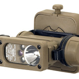 Streamlight Sidewinder Compact II 145 Hands-Free Aviation Flashlight - White, Green Blue and IR LEDs - 55 Lumens - Includes 1 x CR123A  - Comes With Various Accessories and Packaging