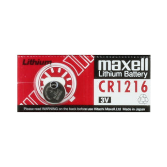 Maxell CR1216 25mAh 3V Lithium Primary (LiMNO2) Coin Cell Battery - 1 Piece Tear Strip, Sold Individually