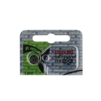 Maxell SR726SW 397 33mAh 1.55V Silver Oxide Button Cell Battery - Hologram Packaging - 1 Piece Tear Strip, Sold Individually
