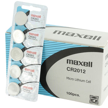 Maxell CR2012 50mAh 3V Lithium Primary (LiMNO2) Coin Cell Battery - Hologram Packaging - 1 Piece Tear Strip, Sold Individually