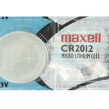 Maxell CR2012 50mAh 3V Lithium Primary (LiMNO2) Coin Cell Battery - Hologram Packaging - 1 Piece Tear Strip, Sold Individually