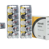 Maxell CR2016 90mAh 3V Lithium Primary (LiMNO2) Coin Cell Battery - Hologram Packaging - 1 Piece Tear Strip, Sold Individually