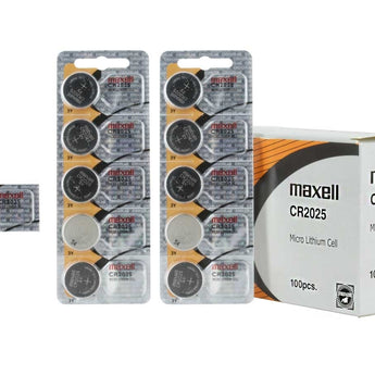Maxell CR2025 150mAh 3V Lithium Primary (LiMNO2) Coin Cell Battery - Hologram Packaging - 1 Piece Tear Strip, Sold Individually