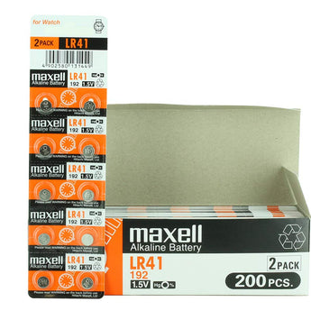 Maxell LR41 Alkaline Coin Cell Battery - 1 Piece Tear Strip