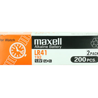 Maxell LR41 Alkaline Coin Cell Battery - 1 Piece Tear Strip