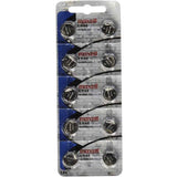 Maxell LR44 1.5V Alkaline Coin Cell Battery (A76 76A AG13 L1154 G13 V13GA 357) - Hologram Packaging - 1 Piece Tear Strip (Minimum Qty of 2 pieces)