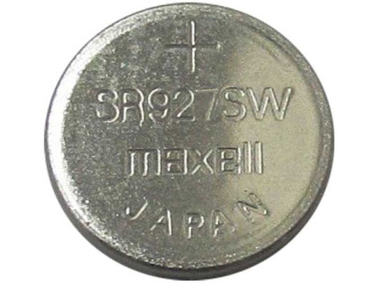 Maxell SR927SW 395 55mAh 1.55V Silver Oxide Button Cell Battery - Bulk