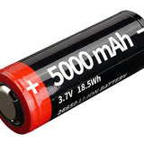 MecArmy 26650 5000mAh 3.7V Protected Lithium Ion (Li-ion) Battery