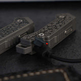 MecArmy FL02 Rechargeable Keychain Flashlight - CREE XP-G2 S4 LED - 360 Lumens - Includes 120mAh LiPoly Battery Pack - Geometry, Sandblasted, Lucky, Lucky Monster, or PVD Black