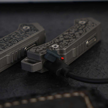 MecArmy FL02 Rechargeable Keychain Flashlight - CREE XP-G2 S4 LED - 360 Lumens - Includes 120mAh LiPoly Battery Pack - Geometry, Sandblasted, Lucky, Lucky Monster, or PVD Black