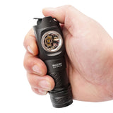 MecArmy FM16 Dual Switch Rechargeable Right Angle Flashlight - CREE XPL-HI V3 LED - 760 Lumens - Includes 1 x 16340