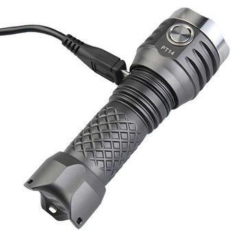 MecArmy PT14 Ultra Bright Rechargeable Flashlight - 3 x CREE XP-G2 - 900 Lumens - Includes 1 x 14500