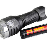 MecArmy PT14 Ultra Bright Rechargeable Flashlight - 3 x CREE XP-G2 - 900 Lumens - Includes 1 x 14500