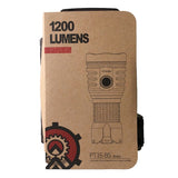 MecArmy PT16-BS Brass Ultra Bright Rechargeable Flashlight - 3 x CREE XP-G2 LEDs - 1200 Lumens - Uses 1 x 16340 (Included) or 1 x 18350 - Brass