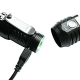 MecArmy PT16 Ultra Bright Rechargeable Flashlight - 3 x CREE XP-G2 LEDs - 1100 Lumens - Includes 1 x 16340 - Aluminum