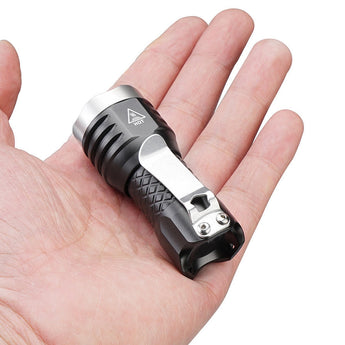 MecArmy PT16 Ultra Bright Rechargeable Flashlight - 3 x CREE XP-G2 LEDs - 1100 Lumens - Includes 1 x 16340 - Aluminum