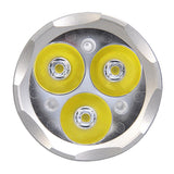 MecArmy PT16 Ultra Bright Rechargeable Flashlight - 3 x CREE XP-G2 LEDs - 1100 Lumens - Includes 1 x 16340 - Aluminum