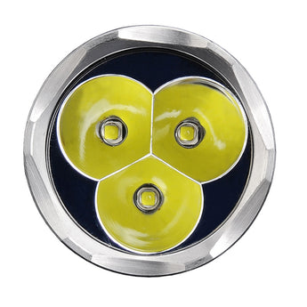 MecArmy PT16-TI Titanium Ultra Bright Rechargeable Flashlight - 3 x CREE XP-G2 LED - 1200 Lumens - Uses 1 x 16340 (Included) or 1 x 18350 - Titanium