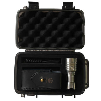 MecArmy PT16-TI Titanium Ultra Bright Rechargeable Flashlight - 3 x CREE XP-G2 LED - 1200 Lumens - Uses 1 x 16340 (Included) or 1 x 18350 - Titanium