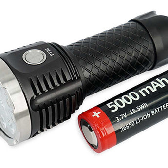 MecArmy PT26 Rechargeable Power Bank Flashlight - 9x CREE XP-G2 S4 LEDs - 3850 Lumens - Uses 1 x 26650 (Included) or 1 x 18650