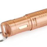 MecArmy X3S Rechargeable Keychain Light - CREE XP-G2 LED - 130 Lumens - Includes 1 x 10180 - Brass or Copper