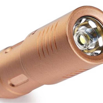 MecArmy X3S Rechargeable Keychain Light - CREE XP-G2 LED - 130 Lumens - Includes 1 x 10180 - Brass or Copper