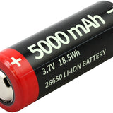 MecArmy 26650 5000mAh 3.7V Protected Lithium Ion (Li-ion) Battery