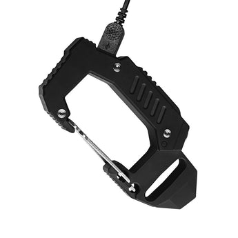 MecArmy FL10 Rechargeable EDC Carabiner Flashlight - CREE XP-G2 S4 LED - 360 Lumens - Includes Built-In 100mAh Battery Pack