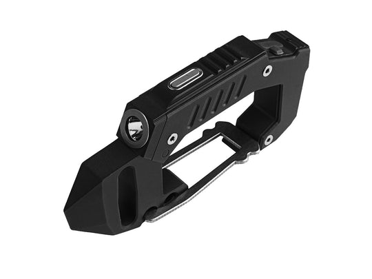 MecArmy FL10 Rechargeable EDC Carabiner Flashlight - CREE XP-G2 S4 LED - 360 Lumens - Includes Built-In 100mAh Battery Pack