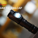 MecArmy FM16 Dual Switch Rechargeable Right Angle Flashlight - CREE XPL-HI V3 LED - 760 Lumens - Includes 1 x 16340