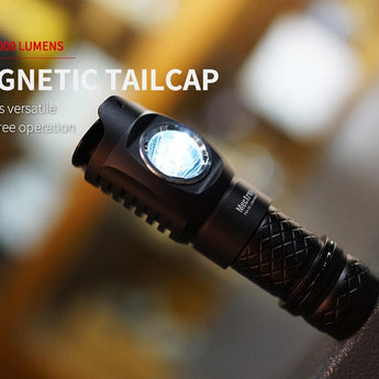 MecArmy FM16 Dual Switch Rechargeable Right Angle Flashlight - CREE XPL-HI V3 LED - 760 Lumens - Includes 1 x 16340