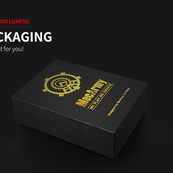 MecArmy FM16 Dual Switch Rechargeable Right Angle Flashlight - CREE XPL-HI V3 LED - 760 Lumens - Includes 1 x 16340