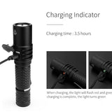 MecArmy MOT10 USB Rechargeable Pocket Powerbank Flashlight - CREE XPL-HI V3 LED - 1000 Lumens - Uses 1 x 18650, 2 x 16340, 2 x 18350, or 2 x CR123A