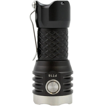 MecArmy PT16 Ultra Bright Rechargeable Flashlight - 3 x CREE XP-G2 LEDs - 1100 Lumens - Includes 1 x 16340 - Aluminum