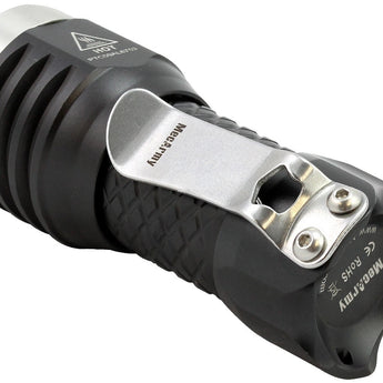 MecArmy PT16 Ultra Bright Rechargeable Flashlight - 3 x CREE XP-G2 LEDs - 1100 Lumens - Includes 1 x 16340 - Aluminum